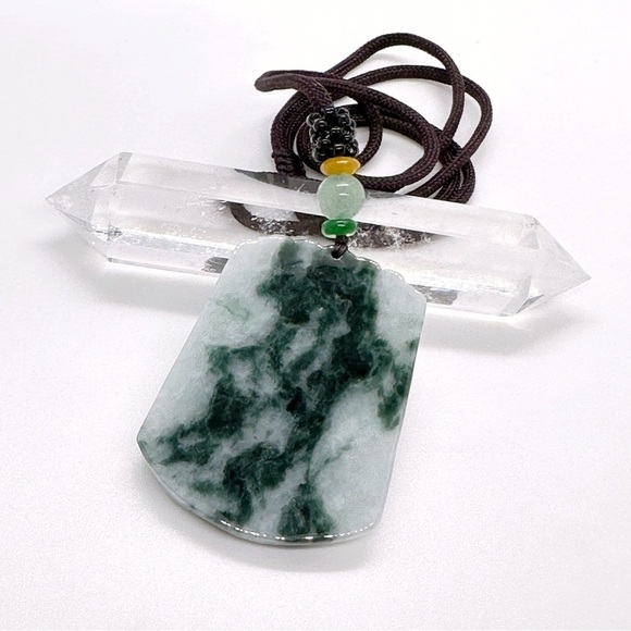 CERTIFIED Grade A Burmese Jadeite Jade Dragon Hand Carved Pendant - Picture 5 of 6